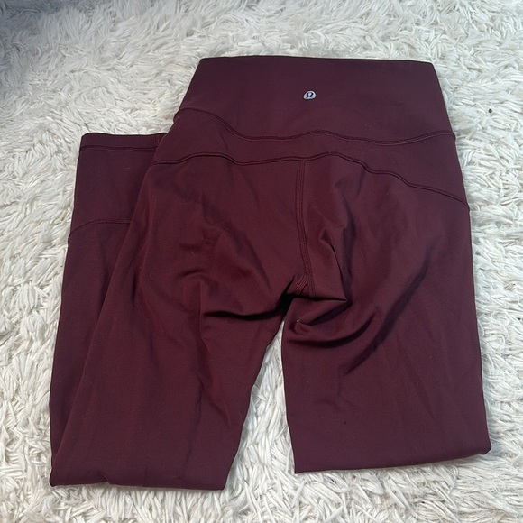 Lululemon In Movement Tight 25" *Everlux Garnet - Picture 3 of 5